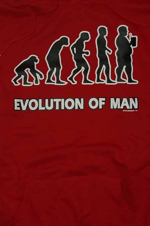 mikina Evolution Of Man - Kliknutm na obrzek zavete
