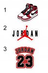 Nike Air Jordan nálepky