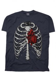 Skeleton Heart triko pnsk