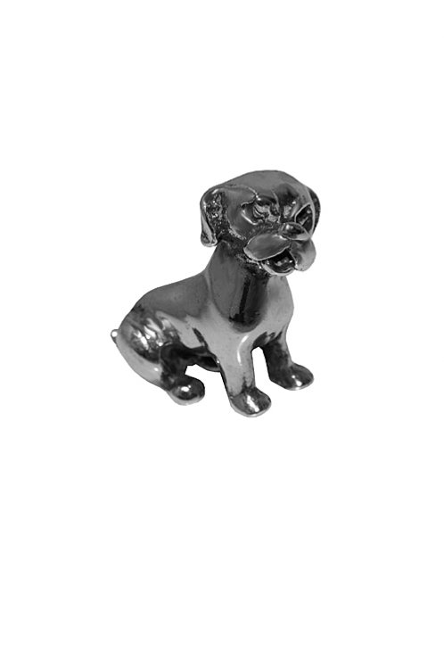 Bulldog stříbrná figurka - Kliknutím na obrázek zavřete
