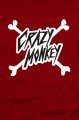 Crazy Monkey Red dmsk triko