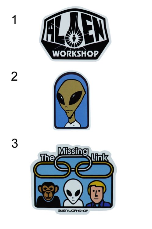 Alien Workshop nlepky - Kliknutm na obrzek zavete