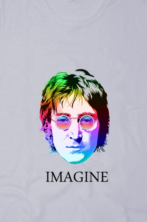 John Lennon Imagine triko dmsk - Kliknutm na obrzek zavete