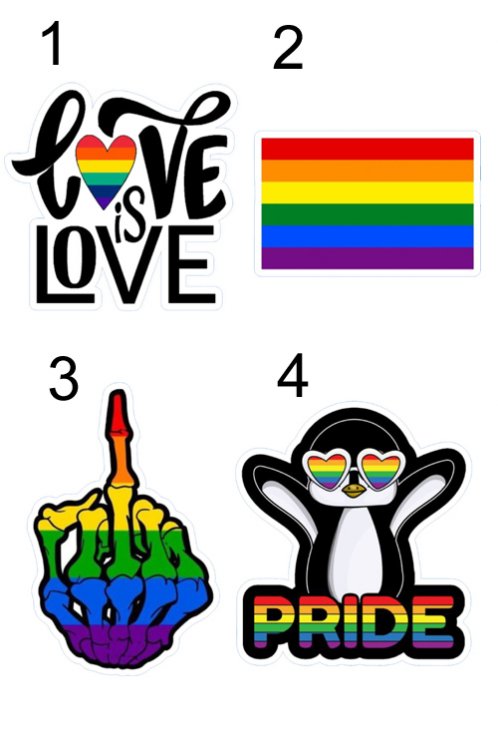 LGBT Pride nlepky - Kliknutm na obrzek zavete