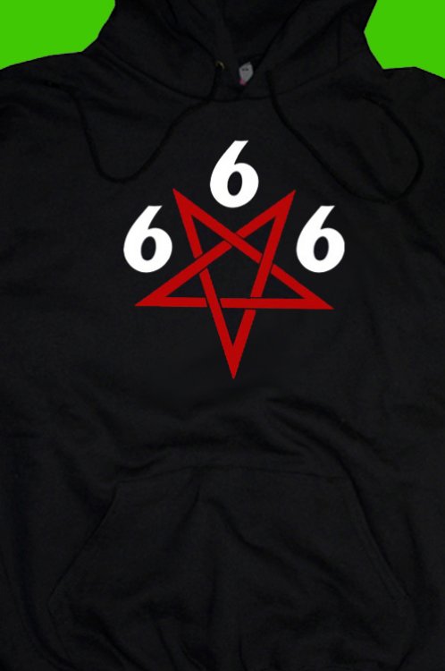 Pentagram Satan 666 pnsk mikina - Kliknutm na obrzek zavete