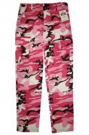 BDU Pink Camo Kalhoty