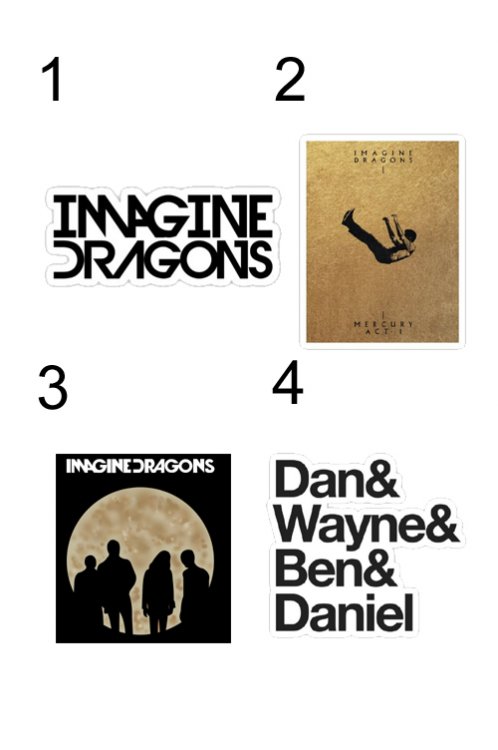 Imagine Dragons nlepky - Kliknutm na obrzek zavete