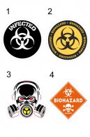 Biohazard nlepky