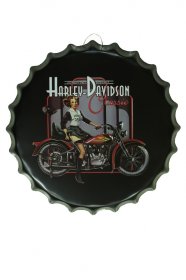 Harley Davidson plechov dekorace