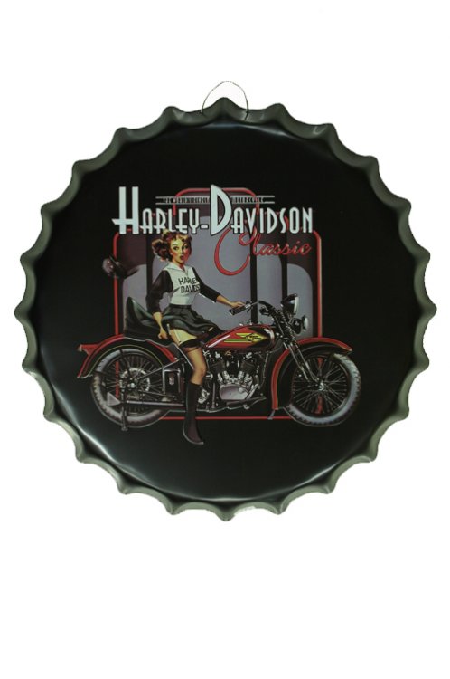 Harley Davidson plechov dekorace - Kliknutm na obrzek zavete
