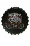 Harley Davidson plechov dekorace