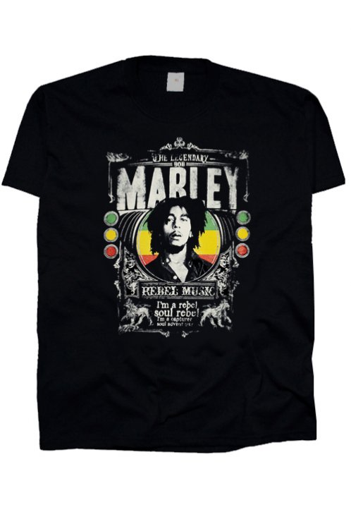 Bob Marley Rebel Music triko - Kliknutm na obrzek zavete