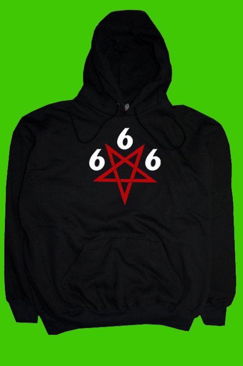 Pentagram Satan 666 pnsk mikina - Kliknutm na obrzek zavete