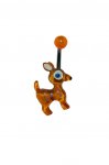 Piercing do pupku Bambi