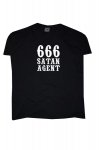 Satan Agent 666 Black tri�ko