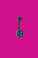 piercing do pupku Blue